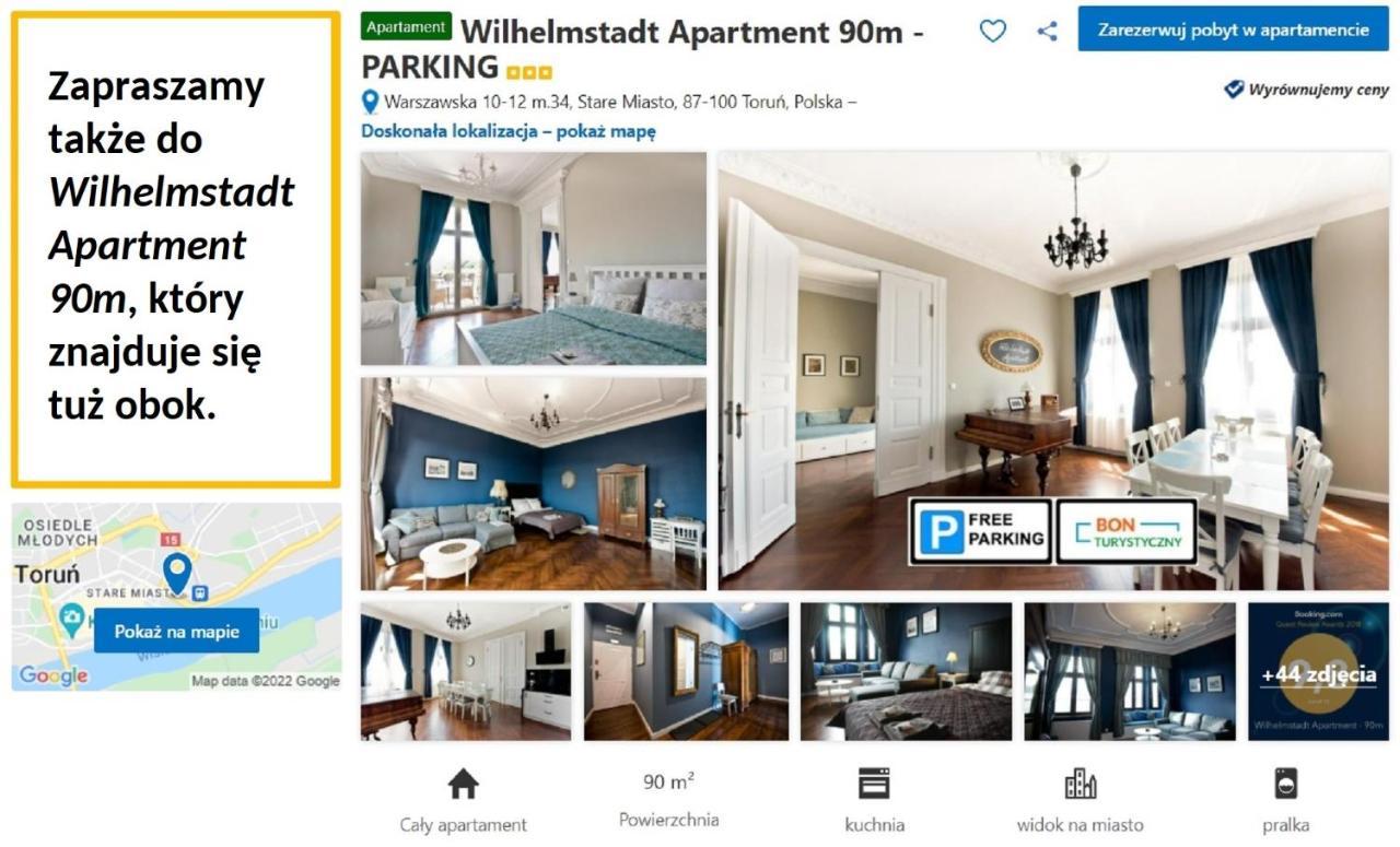 Wilhelmstadt Apartment 60M - Parking Stary Toruń Dış mekan fotoğraf